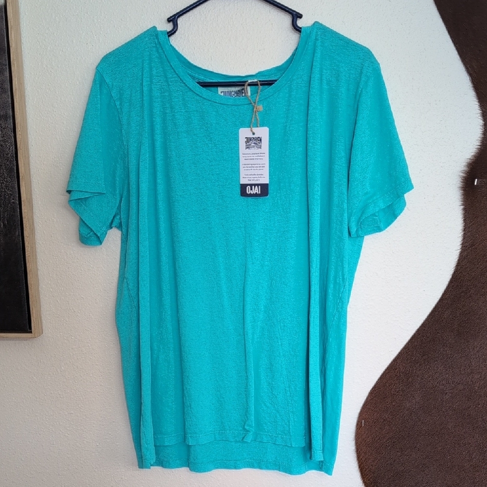 Jungmaven Turquoise Short Sleeve Tee